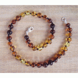 Dark Rainbow Amber Teething Necklace