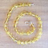 Parent and Child Amber Necklace set - Honey