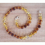 Light Rainbow Amber Teething Necklace